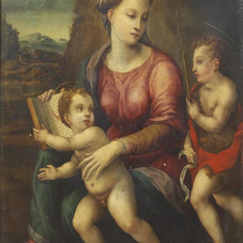 Null 佛罗伦萨学校，17世纪
MADONNA WITH CHILD AND SAINT JOHN THE BAPTIST
oil on panel, cm &hellip;