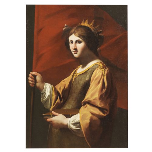 Null Escuela romana, siglo XVII
SAINT URSULA
óleo sobre tela, cm 97x70,5
 
 Scuo&hellip;