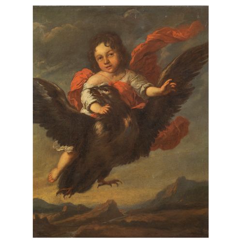 Null Lombard school, 17th century
THE ABDUCTION OF GANYMEDE
oil on canvas, cm 57&hellip;