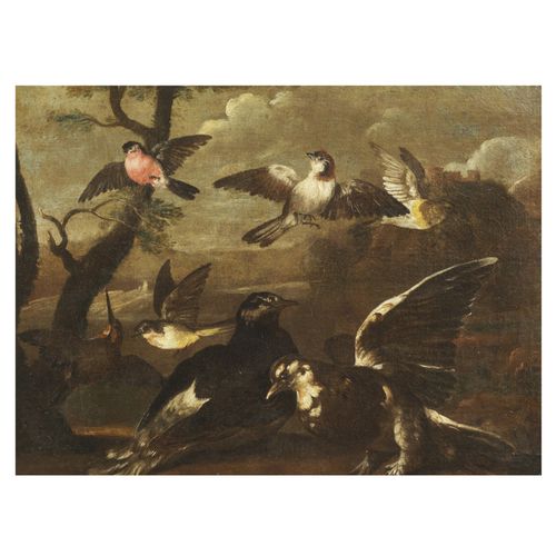 Null 伦巴第学校，18世纪
带翅膀的动物静物
布面油画，cm 50x66，一对
(2)
 
 Scuola lombarda, sec.XVIII
NATU&hellip;