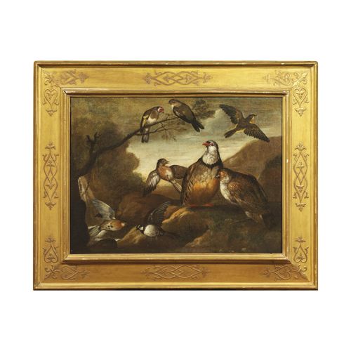 Null 伦巴第学校，18世纪
带翅膀的动物静物
布面油画，cm 50x66，一对
(2)
 
 Scuola lombarda, sec.XVIII
NATU&hellip;
