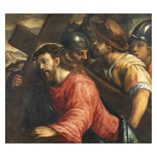 Null Venezianische Schule, 16. Jahrhundert
CHRISTUS TRAGT DAS KREUZ
Öl auf Leinw&hellip;
