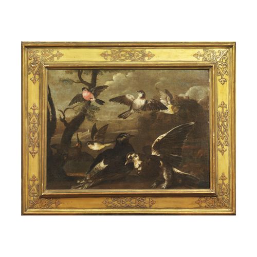 Null École lombarde, XVIIIe siècle
STILL LIFES WITH WINGED ANIMALS
huile sur toi&hellip;