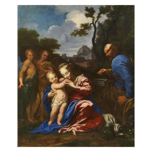 Null Ottaviano Dandini 
(Firenze 1681-1740)
LA SAINTE FAMILLE
huile sur toile, c&hellip;