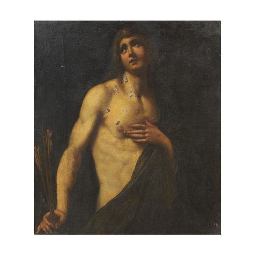 Null 佛罗伦萨学校，17世纪
SAINT SEBASTIAN
布面油画，cm 106,5x93,5
 
 Scuola fiorentina, XVII s&hellip;