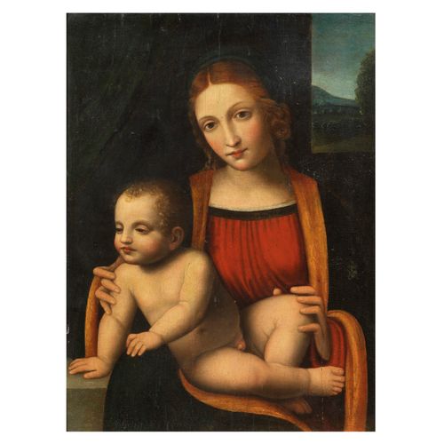 Null Lombard school, 16th century
MADONNA WITH CHILD
oil on panel, cm 50,5x38
 
&hellip;