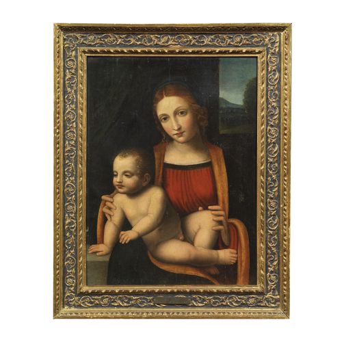 Null 伦巴第学校，16世纪
MADONNA WITH CHILD
oil on panel, cm 50,5x38
 
 Scuola lombarda, &hellip;
