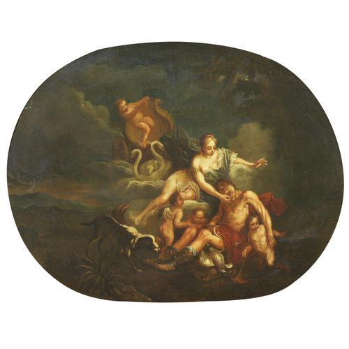 Null 意大利学校，18世纪
APOLLO AND DAPHNE
The DEATH OF ADONIS
oil on canvas, cm 94x117,5&hellip;