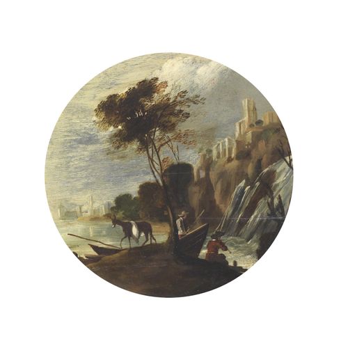 Null Roman school, 17th century
RIVER AND SEA LANDSCAPES WITH FIGURES
four paint&hellip;