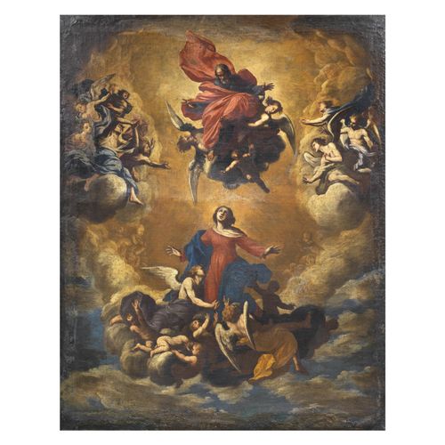 Null 威尼斯学校，18世纪
The ASSUMPTION OF THE VIRGIN
oil on canvas, cm 139,5x102
 
 Scuo&hellip;