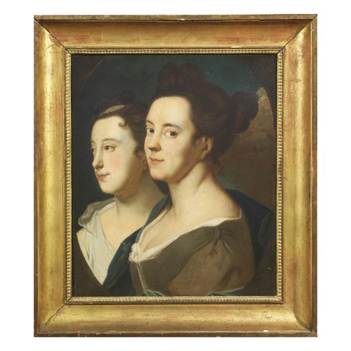 Null 英国学校，18世纪末
双人肖像
布面油画，cm 55x47
 
 Scuola inglese, fine sec.十八世纪
DOPPIO RITRA&hellip;