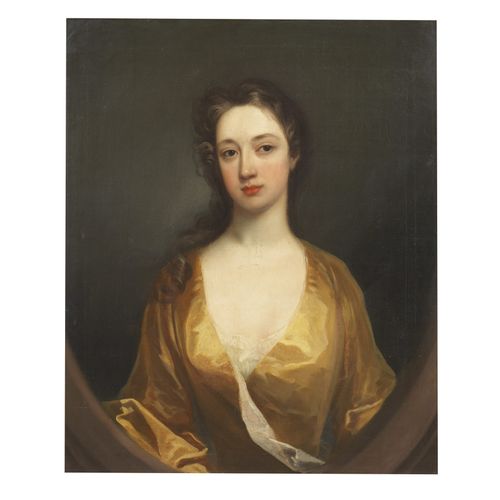 Null 法国学校，18世纪下半叶
女性肖像
布面油画，cm 75x64,5
 
 Scuola francese, seconda metà sec.XVII&hellip;