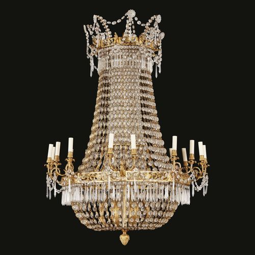 Null A PAIR OF TUSCAN CHANDELIERS, 19TH CENTURY
 
COPPIA DI LAMPADARI, TOSCANA, &hellip;