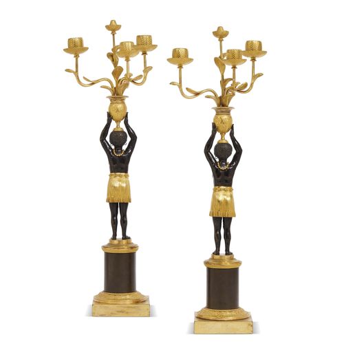 Null A PAIR OF FRENCH CANDELABRA, PARIS, 1800-1810
 
COPPIA DI CANDELABRI, FRANC&hellip;