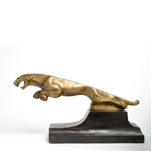 JAGUAR "Bronze Garanti Paris J.B. DEPOSEE" Épreuve en bronze sur une terrasse en&hellip;
