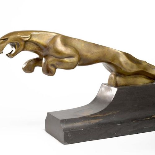 JAGUAR "Bronze Garanti Paris J.B. DEPOSEE" Épreuve en bronze sur une terrasse en&hellip;