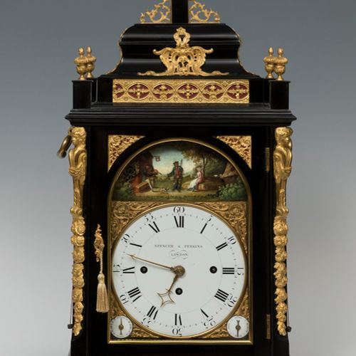 Null Importante orologio da mensola SPENCER & PERKINS. Londra, 1750 circa.
Legno&hellip;