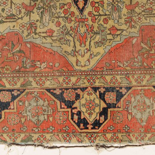 Kashan-Mohtasham Z-Perse, vers 1900, appelé "Mohtasham". Tapis finement tissé. L&hellip;