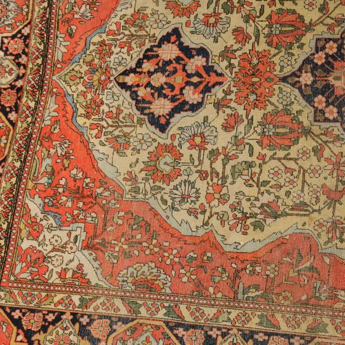 Kashan-Mohtasham Z-Persia, c. 1900, so-called "Mohtasham". Finely woven carpet. &hellip;