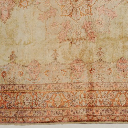 Sivas-Seide Z-Turkey, c. 1960. Pile material pure silk. Pastel carpet. The rare &hellip;