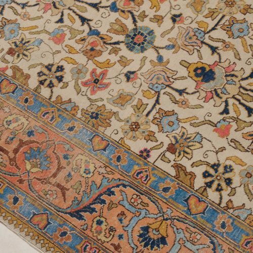 TÄBRIS NW Persia, c. 1910. Pastel carpet. The entire beige interior field is dec&hellip;