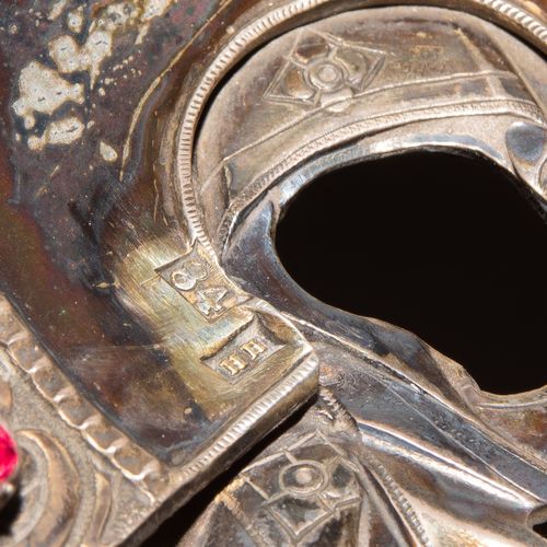 Gottesmutter unverbrennbarer Dornbusch mit Silberoklad Zentralrussische Altgläub&hellip;