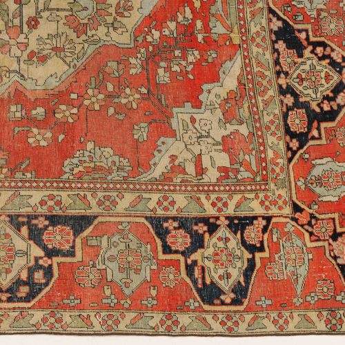 Kashan-Mohtasham Z-Persia, c. 1900, so-called "Mohtasham". Finely woven carpet. &hellip;