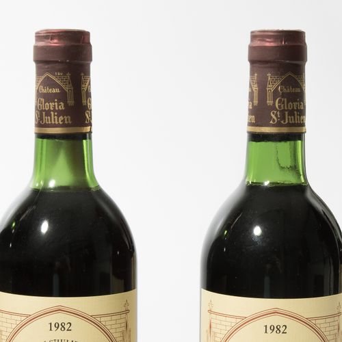 Château Gloria 1982年，中产阶级葡萄酒。圣朱利安。11瓶。