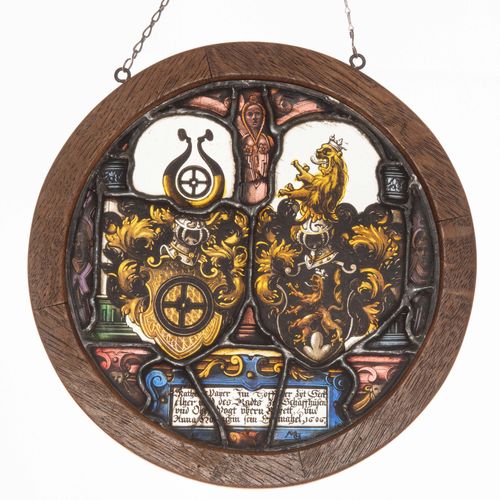 Allianzscheibe "Peyer Im Hof-Holzach" 联盟光盘 "Peyer Im Hof-Holzach"。

瑞士，日期为1606年，&hellip;