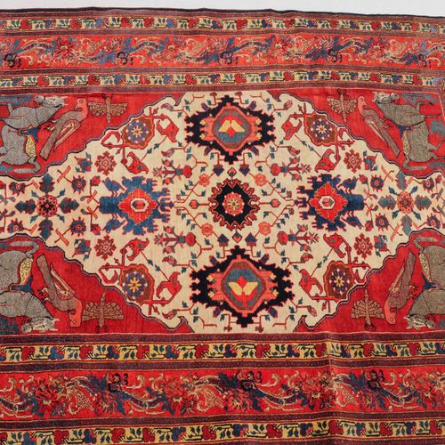 BIDJAR Bijar

W Persia, c. 1900. Extra finely woven carpet with a rare design. T&hellip;