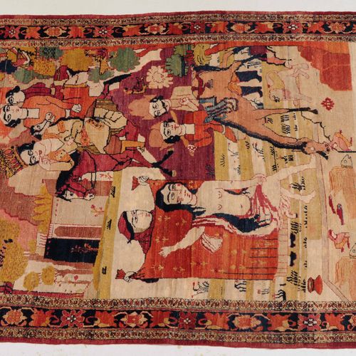 Kirman-Figural Kirman figural

S Persia, c. 1880. Figural carpet. The light inte&hellip;