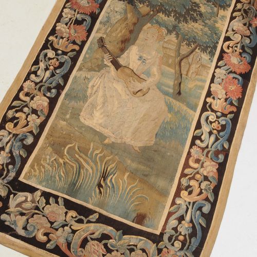 Gobelin Tapestry

France, c. 1700. Under a tree a young lady is depicted playing&hellip;