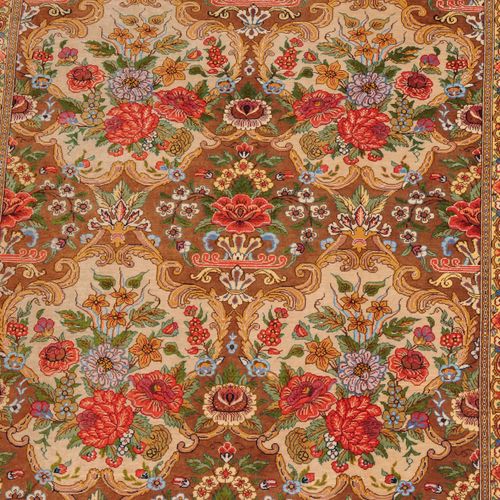 Ghom-Seide Ghom silk

Z-Persia, c. 1980. Pile material and warp pure silk. Signe&hellip;