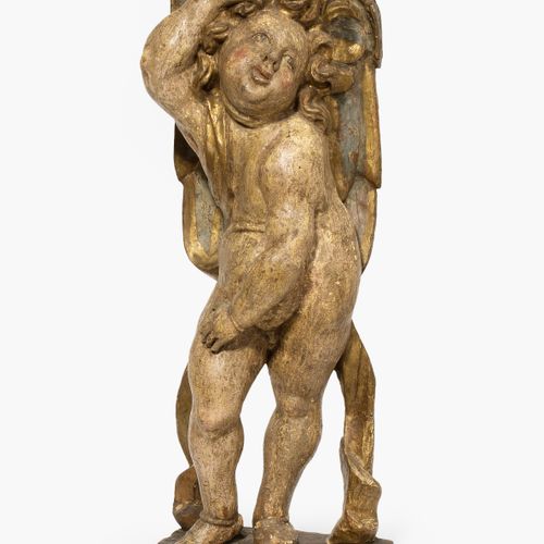 Engelsfigur als Atlant Angel figure as an atlas

Upper Italy, c. 1700, carved an&hellip;