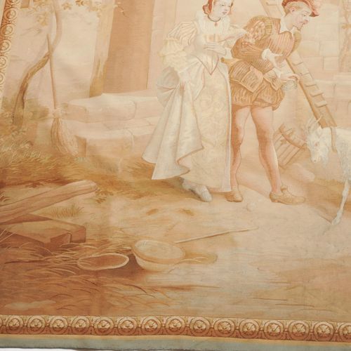 TAPISSERIE Tapisserie

France, Aubusson, c. 1850. Fin travail de la soie. Scène &hellip;
