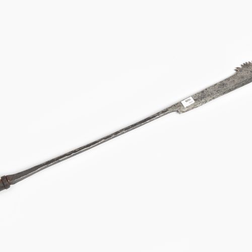 Lyoner Kampfgertel 里昂战斗刀鞘

(Goyarde Lyonnaise)，法国，15/16世纪。 弯刀形，干净的刀柄，背面有打击的钩子和棱角&hellip;