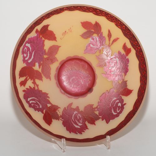 Emile Gallé, Schale Emile Gallé, bowl

Nancy, early 20th century. Highly etched &hellip;