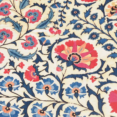 Suzani-Fragment Suzani fragment

Uzbekistan, c. 1900, needlework on cloth. A whi&hellip;