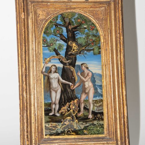 Hinterglasbild "Sündenfall" Backglass painting "Fall of Man

Italy, probably Ven&hellip;