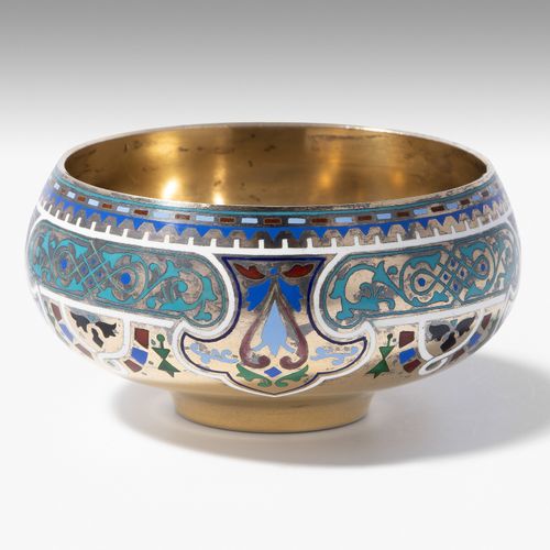 Kleine Schale Small bowl

Moscow 1885. Silver gilded/enamel. Maker's mark Pavel &hellip;