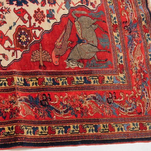 BIDJAR Bidjar

W-Persien, um 1900. Extrafein geknüpfter Teppich mit seltener Mus&hellip;