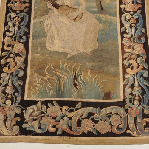 Gobelin Tapestry

France, c. 1700. Under a tree a young lady is depicted playing&hellip;