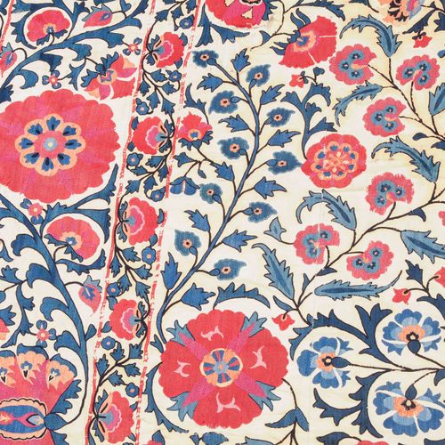 Suzani-Fragment Suzani fragment

Uzbekistan, c. 1900, needlework on cloth. A whi&hellip;