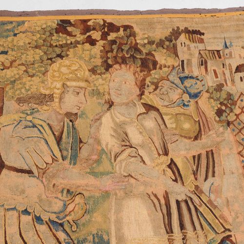 Tapisserie-Fragment Fragmento de tapiz

Francia, c. 1700. Escena cortesana que r&hellip;
