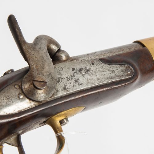 Perkussionspistole Pistolet à percussion

France M 1822 T, daté 1825 sur le cano&hellip;