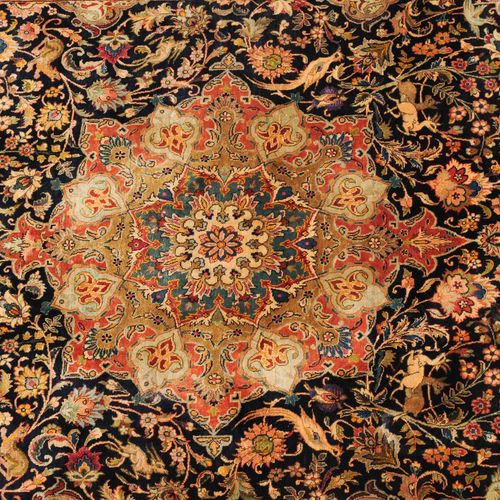 Täbris-Seide Tabriz silk

NW Persia, c. 1960. Pure silk pile material and warp. &hellip;