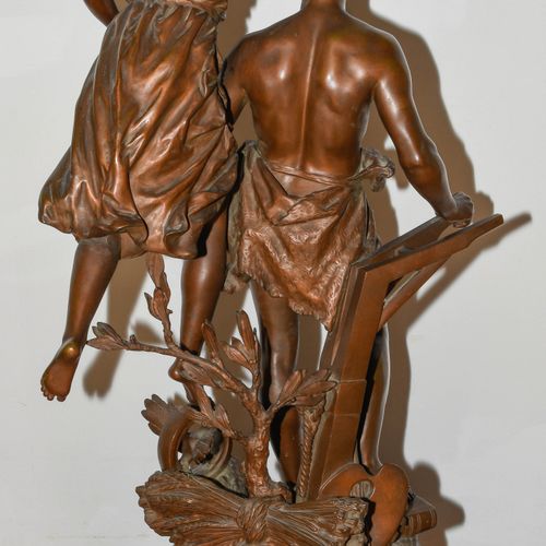 Figurengruppe "La Récompense" 人物组合 "La Récompense

法国，19世纪末。 仿照Ernest Rancoulet（&hellip;