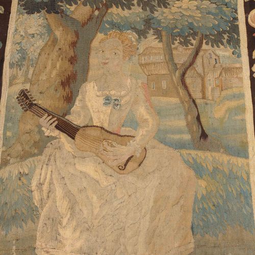 Gobelin Tapiz

Francia, c. 1700. Bajo un árbol se representa a una joven jugando&hellip;