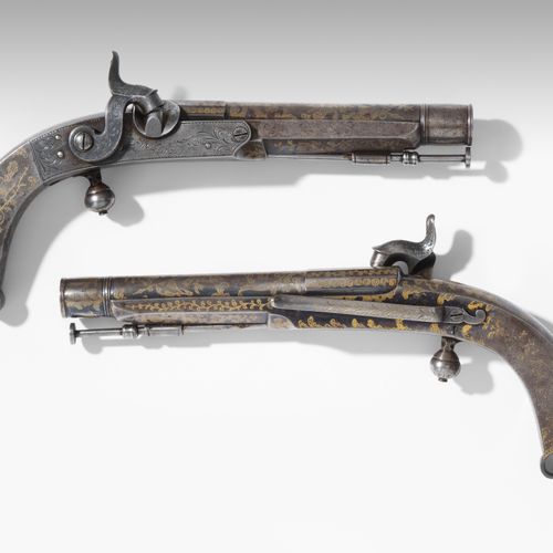 Perkussionspistolen-Paar Perkussionspistolen-Paar

UK / Schottland, um 1830. Auf&hellip;