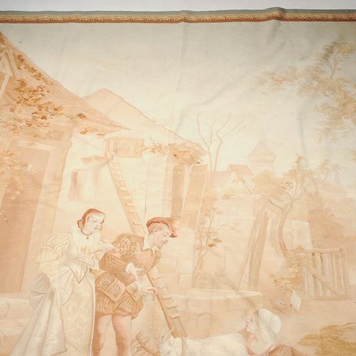 TAPISSERIE Tapisserie

France, Aubusson, c. 1850. Fin travail de la soie. Scène &hellip;